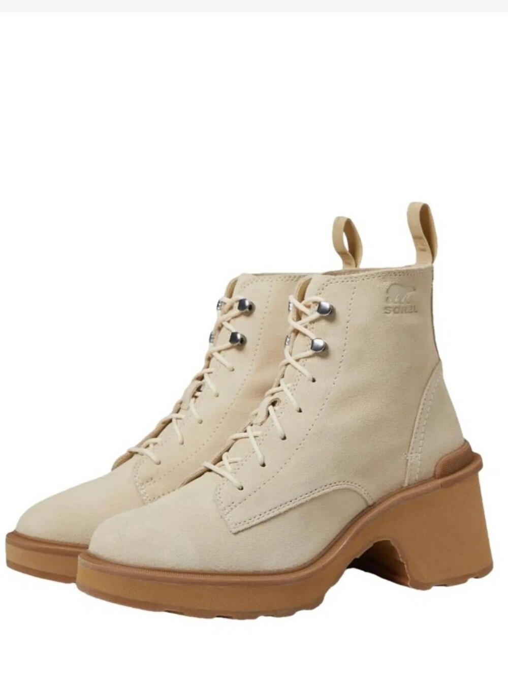 Sorel Hi-Line Heel Lace Up Boots Size 8